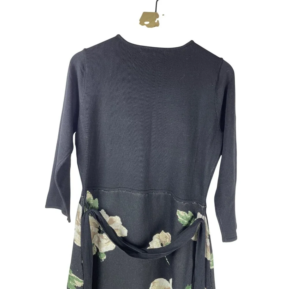 Julia Jordan Floral Sweater Dress Midi Women's Large Fit & Flare A-Line NWT - Picture 6 of 10
